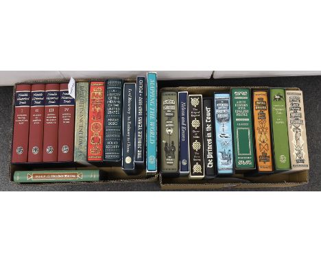 ° ° Folio Society - A Miscellany, mostly history and travel, including Notable Historical Trials, 4vols. num. plates, cloth b