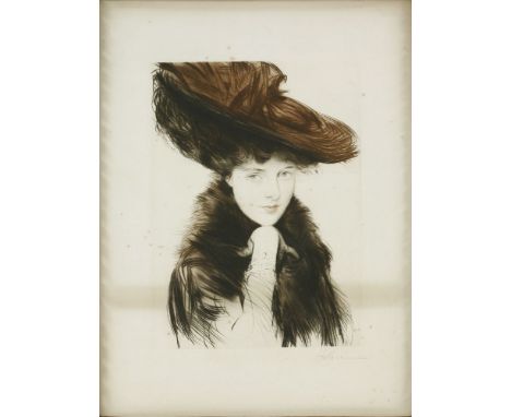 Paul César Helleu (French, 1859-1927)PORTRAIT OF NANCY BORWICK, LADY CROFTDrypoint, signed in pencil in the margin l.r.plate 