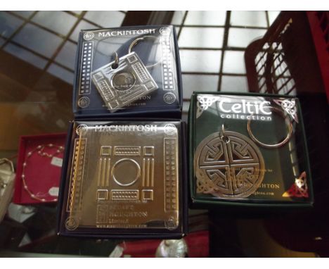 Celtic key ring and two others