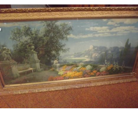 Large gilt framed print 