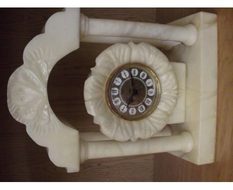 Hardstone mantel clock 