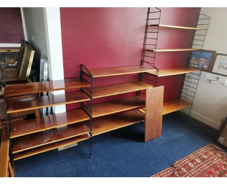 Group of Retro Teak 1960's Ladder Rack Style Shelving Units