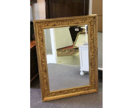Gilt Framed Mirror with Bevelled Edge, 96cms x 70cms