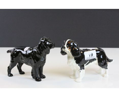 Two Beswick ceramic dogs to include a King Charles Spaniel and a Cocker Spaniel