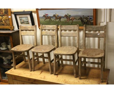 Set of Four Vintage Child's Chairs