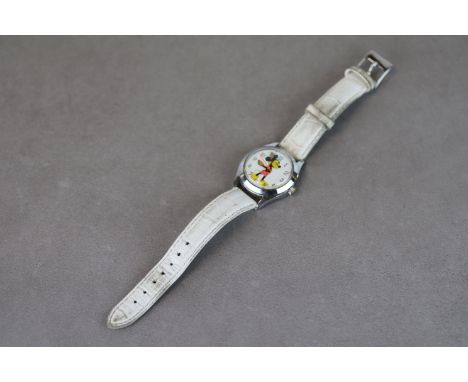 Vintage mechanical Swiss Mickey Mouse wristwatch