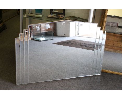 Art Deco Style Mirror, 82cm high x 122cm wide