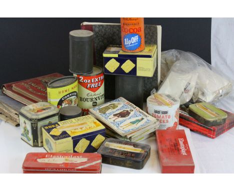 Large collection of vintage Stamps in old Tins and Albums and a collection of vintage Cigarette cards with albums