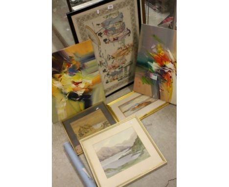 Collection of Pictures - Framed and Glazed John King Signed Limited Edition Hunting Print, Framed and Glazed F A Stewart Limi