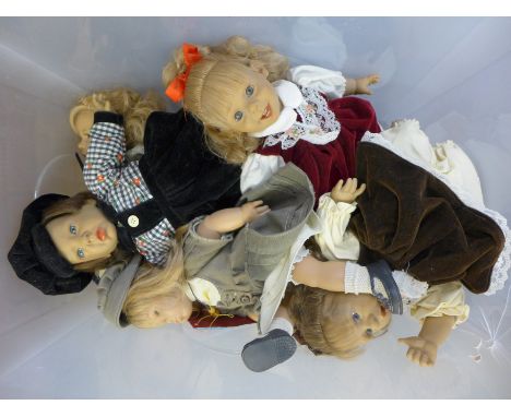 A collection of twelve Coleccion Ester ceramic costume dolls, with catalogue  **PLEASE NOTE THIS LOT IS NOT ELIGIBLE FOR POST