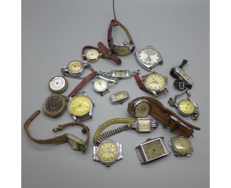 Lady's and gentleman's mechanical wristwatches including Smiths, Timex, Ingersoll, Newmark, etc. 