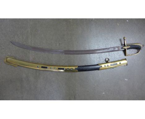 A sword with scabbard 