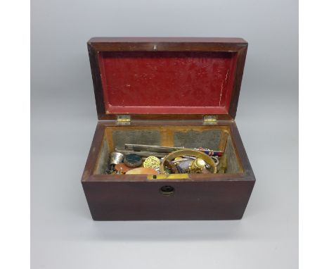 A collection of unmounted stones for jewellery repairs, a silver wristwatch, a bangle, etc., a/f, (pocket knife lacking blade
