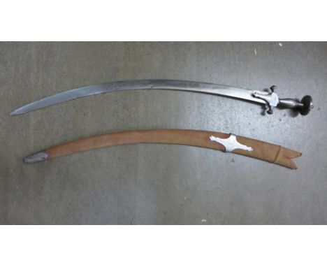 A sword with scabbard 