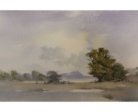 David Weston - Landscape, watercolour, 19 x 29cm; together with a companion by the same hand (2) 
