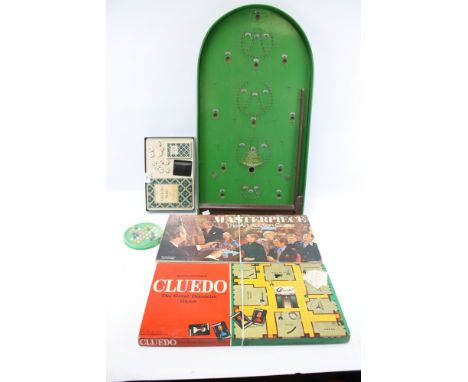 A group of assorted vintage family board games. Including a bagatelle 'Corinthian', etc.