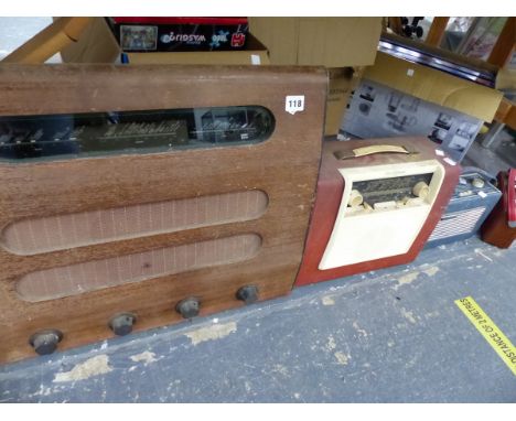 FOUR VINTAGE RADIOS. 