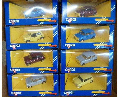 Eight Corgi mini cars, boxed