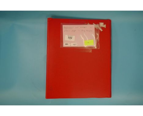 Stamps - Germany and States on album pages in ring binder 