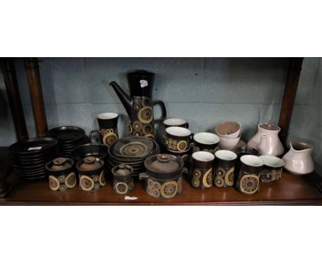 Denby Arabesque together with some Poole 
