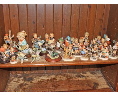 A quantity of Hummel, Country Artist &amp; Border fine Art figures. Condition - 50/50 ok/damaged.