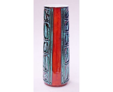 A Poole pottery vase, height 40cm. Condition - very good, no chips, cracks nor any restoration, general wear to include crazi