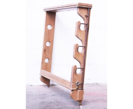 A pine gun rack. W77cm D14cm H93cm