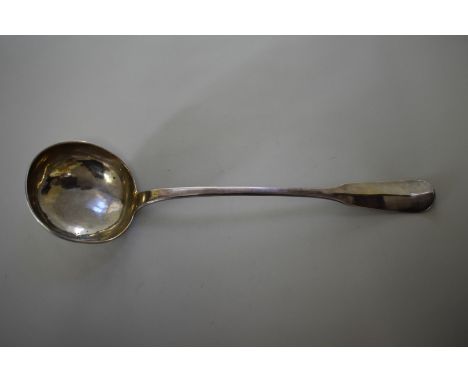 A French .950 silver soup ladle, by Francois-Dominique Naudin,&nbsp;Paris 1800-40, 35cm long, 258g. 
