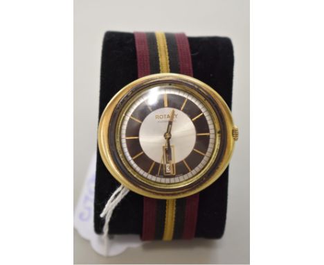 A vintage Rotary automatic wristwatch, 40mm, on Nato type strap. 