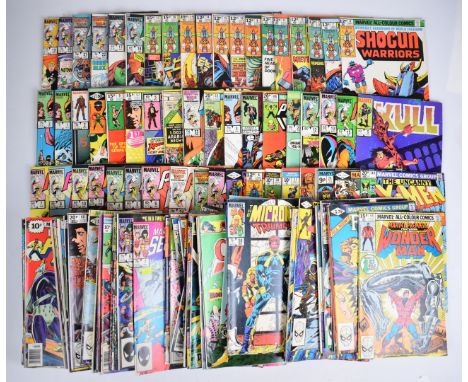One hundred and seventy mostly Marvel Bronze Age comics to include The X-Men, Ghost Rider, Power Man &amp; Iron Fist, The Thi