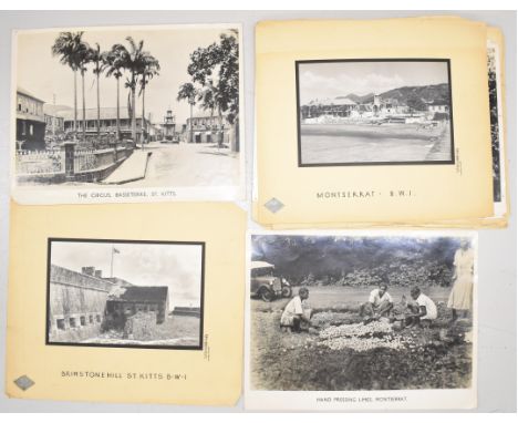 [West Indies] Group of promotional photographic prints of images from the Caribbean islands including Crane Beach, Conset and