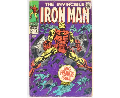 Marvel Comics The Invincible Iron Man #1, 1968, first solo story with origin retold.