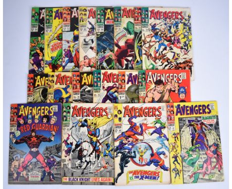 Eighteen Silver Age The Avengers comics by Marvel comprising a run from issue #37-54 and including the first appearances of t