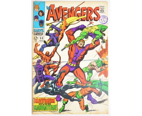 The Avengers #55 by Marvel Comics (1968), first appearance of Ultron.