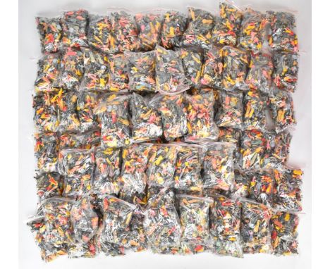 A large quantity of Preiser or similar 1:43 scale plastic figures including city workers, rail passengers, OAP's, children et