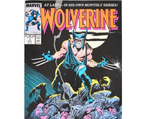 Wolverine #1 by Marvel Comics (1988), first Wolverine as Patch.