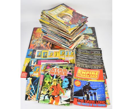 Over one hundred and eighty vintage Star Wars British weekly comics and annuals, the majority Return of the Jedi related to i