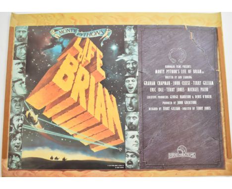 Monty Python's The Life of Brian (1979) British quad film poster, starring Graham Chapman, John Cleese, Michael Palin, Eric I