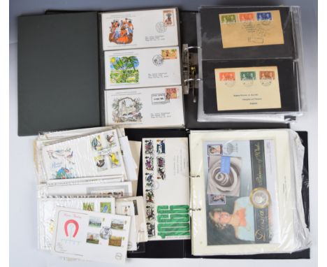 GB and world first day covers and coin covers in two albums