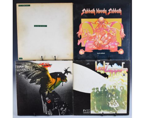 Approximately sixty Heavy Metal / Hard Rock / Prog Rock / Rock / Kraut Rock&nbsp;LPs&nbsp;to include Budgie In for the Kill, 
