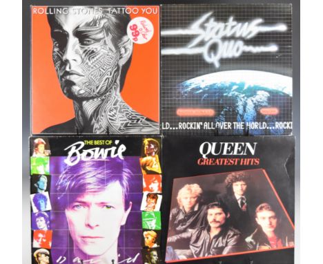 Approximately forty Rock / Pop LPs including Queen, David Bowie, Status Quo, The Rolling Stones, Ph.D, Eric Carmen, Pat Benat
