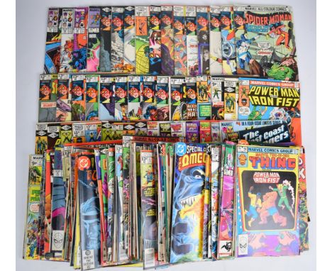 One hundred and sixty Bronze Age Marvel and DC comics to include Howard the Duck, Spider-Woman, Firestorm, Dazzler, The West 