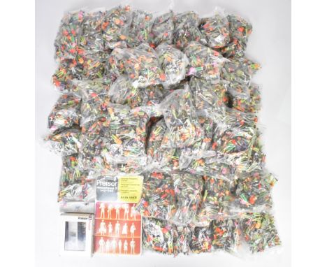 A large quantity of Preiser or similar 1:43 scale plastic figures including city workers, rail passengers, OAP's, children et