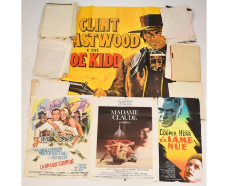 A collection of vintage Hollywood and European cinema French language film posters to include Suspiria, The French Connection