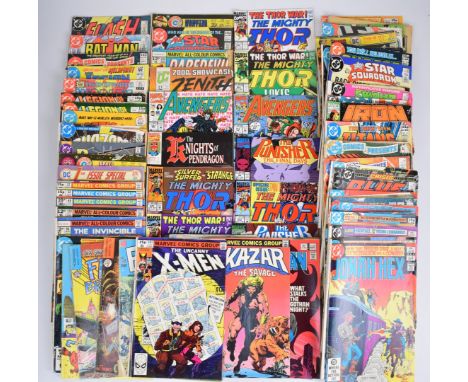 Seventy-five Bronze Age Marvel and DC comics to include The Uncanny X-Men, Batman, Superman, The Flash and Green Lantern.