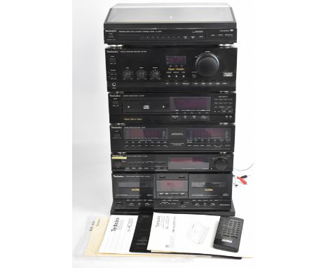 Technics home hi fi separates comprising SL-J300R Direct Drive Automatic Turntable System, SU-X901 Digital Integrated Amplifi