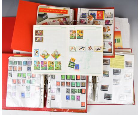 Modern GB mint and used Queen Elizabeth II stamp collection in five large folders with duplication, including a few first day