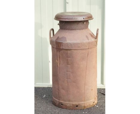 Maindee Diaries Ltd vintage covered milk churn, H69cm