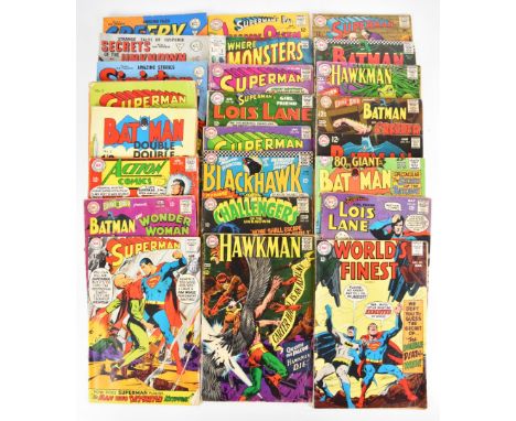 Twenty-four DC &amp; Marvel Silver Age comics to include Superman, Batman, Action Comics, Hawkman and Alan Class titles