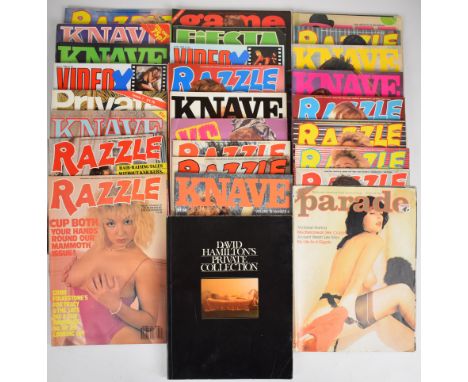Twenty-seven vintage erotic magazines to include Parade, Private, Razzle, Video X and Knave.